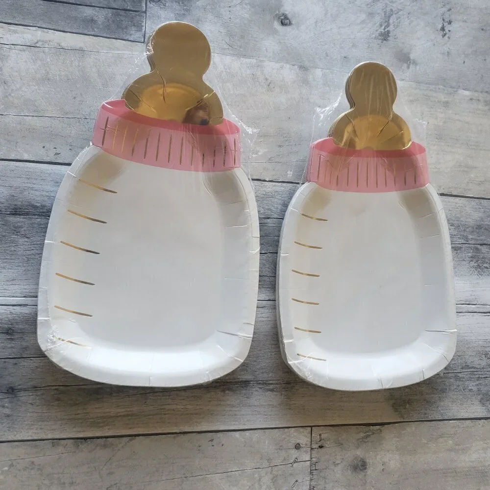 NWT - My Mind's Eye Paper Baby Pink Bottle - set of 24